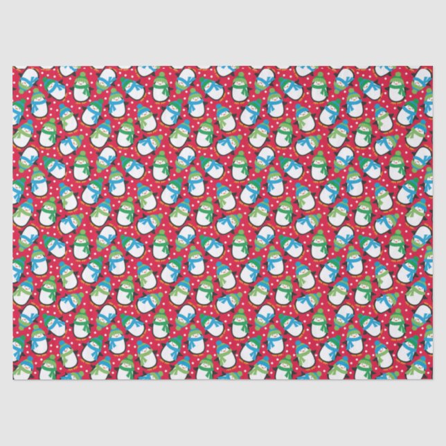 Papier Mousseline Manchot (Recto)