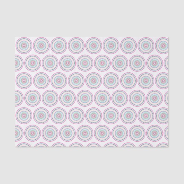 Papier Mousseline mandala coloré (Recto)