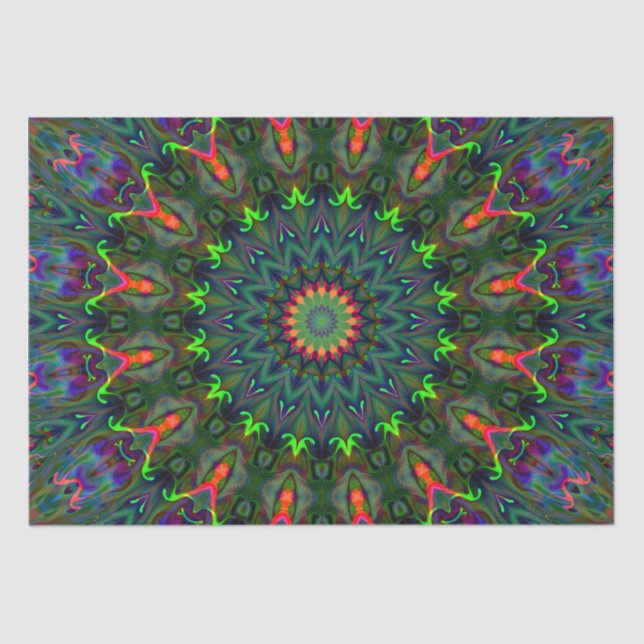 Papier Mousseline mandala couleur rgb (Recto)
