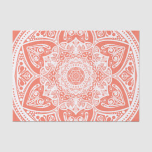 Papier Mousseline Mandala de papaye