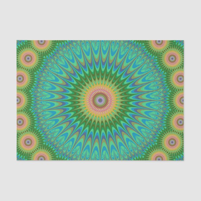Papier Mousseline Mandala hippie (Recto)