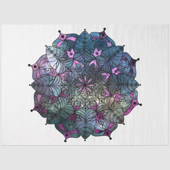 Papier Mousseline Mandala Series Design 11 (Recto)