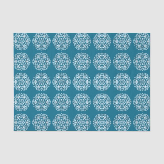 Papier Mousseline Mandala Tidepool (Recto)