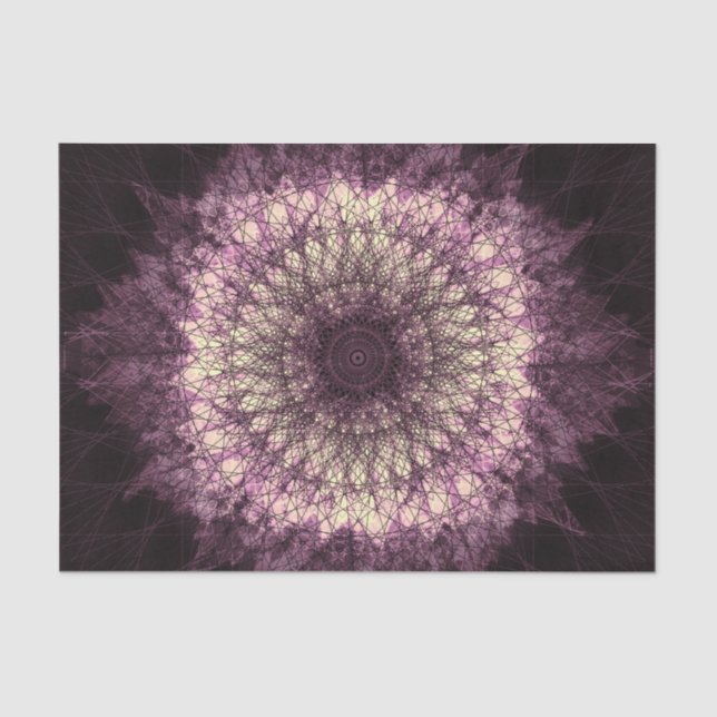 Papier Mousseline Mandala violet (Recto)