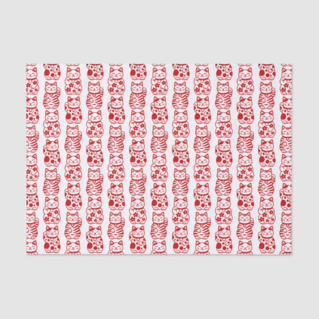 Papier Mousseline Maneki Neko (Recto)