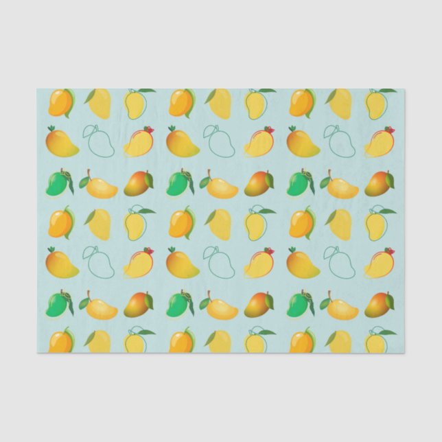 Papier Mousseline Mangue Fraîche (Recto)