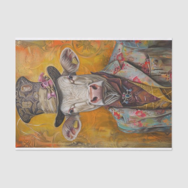 Papier Mousseline Mania de vache9 (Recto)