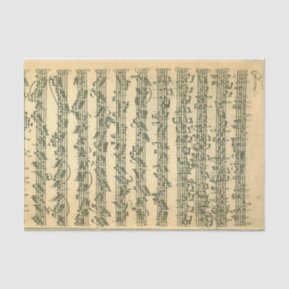 Papier Mousseline Manuscrit de Bach Chaconne pour le violon solo
