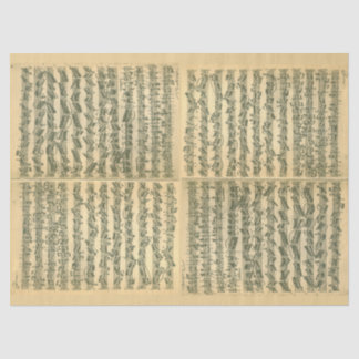 Papier Mousseline Manuscrit de Bach Chaconne pour le violon solo