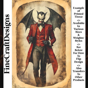 Papier Mousseline Maquillage sinistre de vampire diabolique gothique