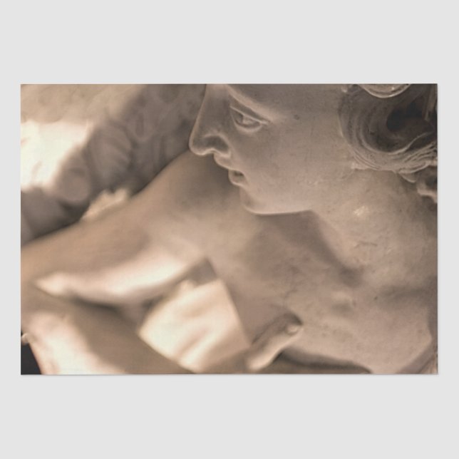 Papier Mousseline Marble Angel Sculpture Art Imprimer (Recto)
