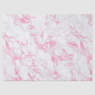 Papier Mousseline Marbre blanc rose
