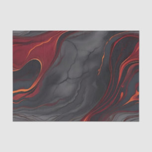 Papier Mousseline Marbre de la lave bordeaux
