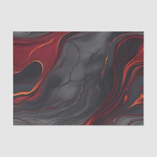 Papier Mousseline Marbre de la lave bordeaux (Recto)