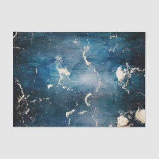 Papier Mousseline Marbre élégant de bleu et d'or
