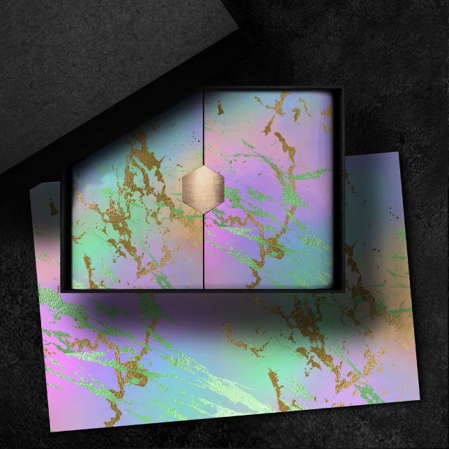 Papier Mousseline Marbre Millénaire | Ombré Pastel Arc-en-Ciel Ludiq (Créateur téléchargé)