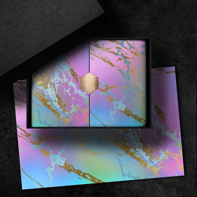 Papier Mousseline Marbre Millénaire | Ombré Pastel Arc-en-Ciel Ludiq (Créateur téléchargé)