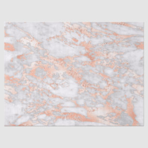 Papier Mousseline Marbre moderne blanc et or rose