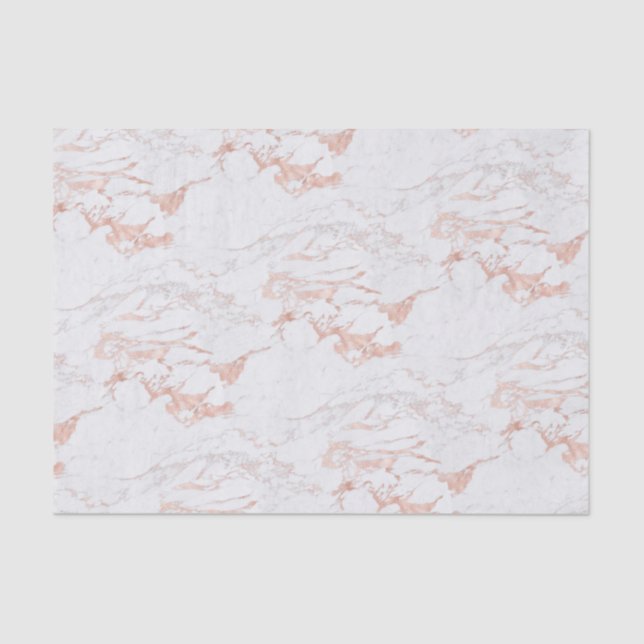 Papier Mousseline Marbre or Rose tendance (Recto)