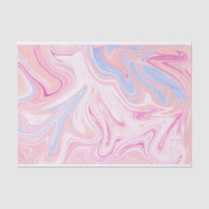 Papier Mousseline Marbre orange bleu coloré élégant de rose en