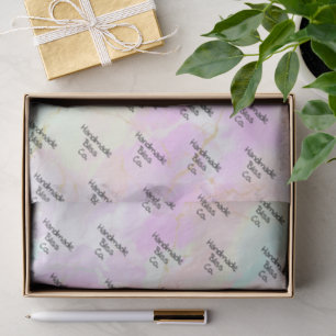 Papier Mousseline Marbre Rose Coloré Douce