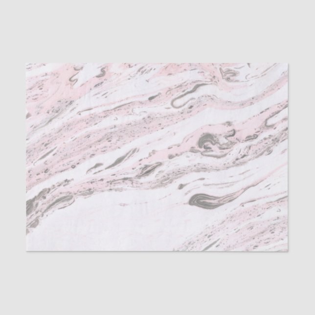 Papier Mousseline Marbre rose et gris (Recto)