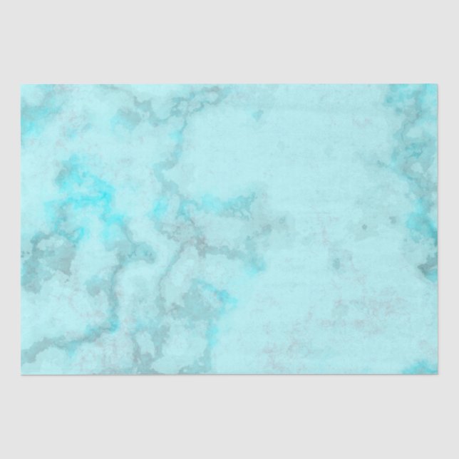 Papier Mousseline Marbre turquoise (Recto)