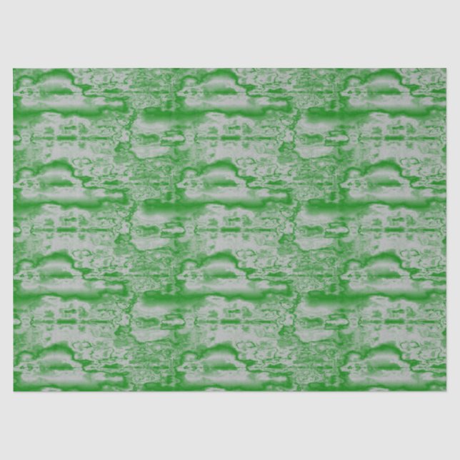 Papier Mousseline Marbre vert foncé et gris (Recto)