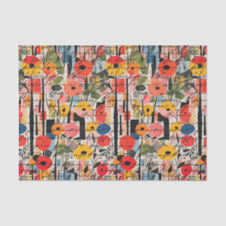 Papier Mousseline Marché des fleurs français