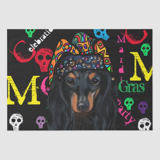 Papier Mousseline Mardi GRAS (Recto)