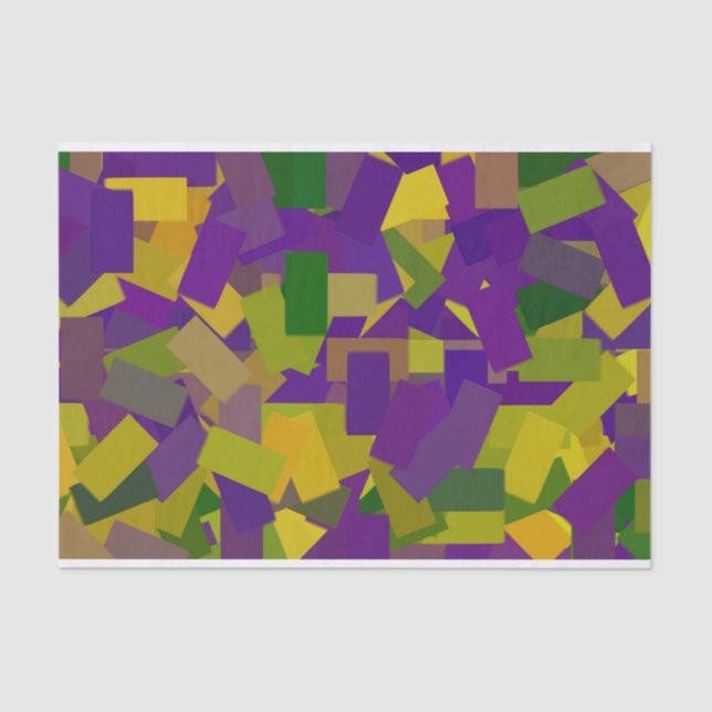 Papier Mousseline Mardi Gras Blocks (Recto)