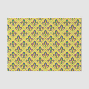Papier Mousseline Mardi gras Fleur De Lis