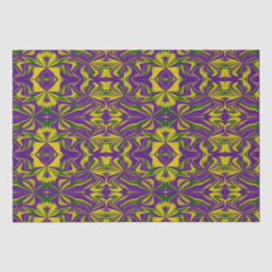 Papier Mousseline Mardi Gras Kaleidoscope