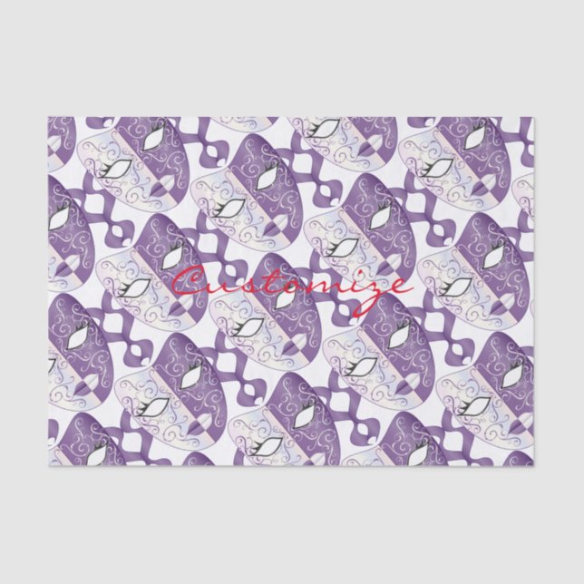 Papier Mousseline Mardi Gras Masque Thunder_Cove (Recto)