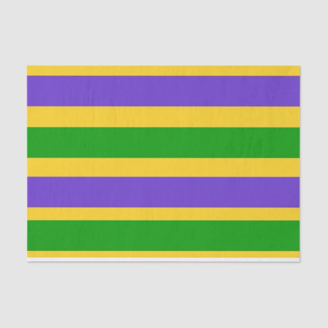 Papier Mousseline Mardi Gras Stripes (Recto)