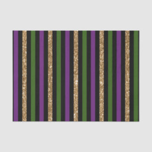 Papier Mousseline Mardi Gras Verticale Lignes Parties scintillant do