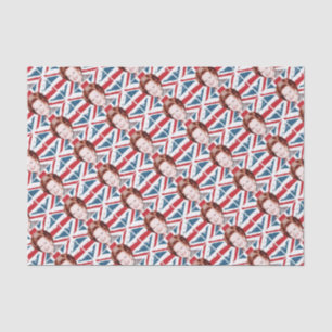 PAPIER MOUSSELINE MARGARET THATCHER UNION JACK