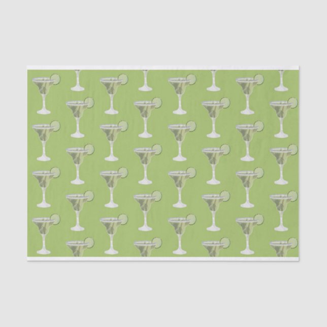 Papier Mousseline Margarita Green (Recto)