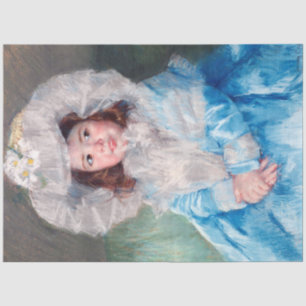 Papier Mousseline Margot en bleu, Mary Cassatt