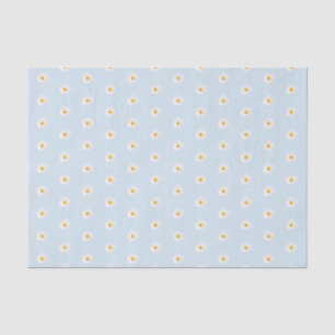 Papier Mousseline marguerite blanche