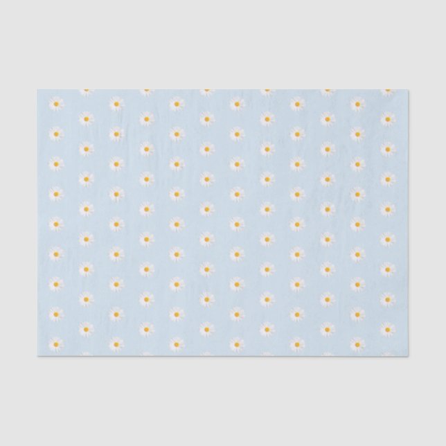Papier Mousseline marguerite blanche (Recto)