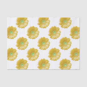 Papier Mousseline Marguerite jaune
