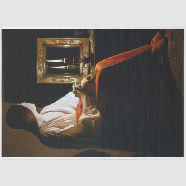 Papier Mousseline Maria Repenting, La Tour (Recto)