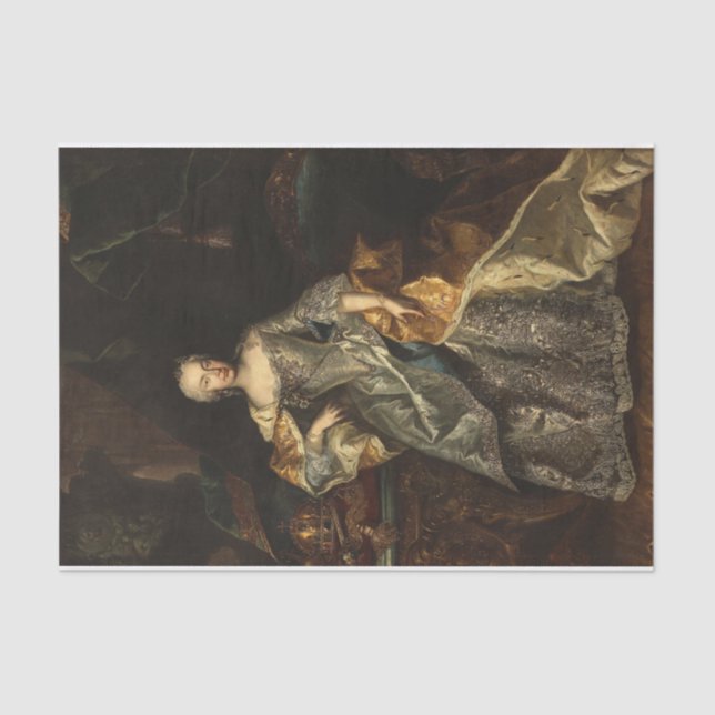 Papier Mousseline Maria Theresa en reine de Hongrie par Anonymous (Recto)