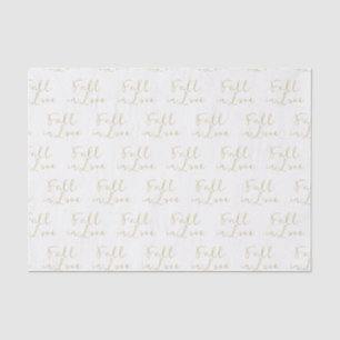 Papier Mousseline Mariage Automne Tombez Amoureux Shower de Mariée