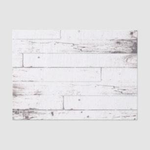 Papier Mousseline Mariage Campagnard Rustique en Bois Blanc de Style