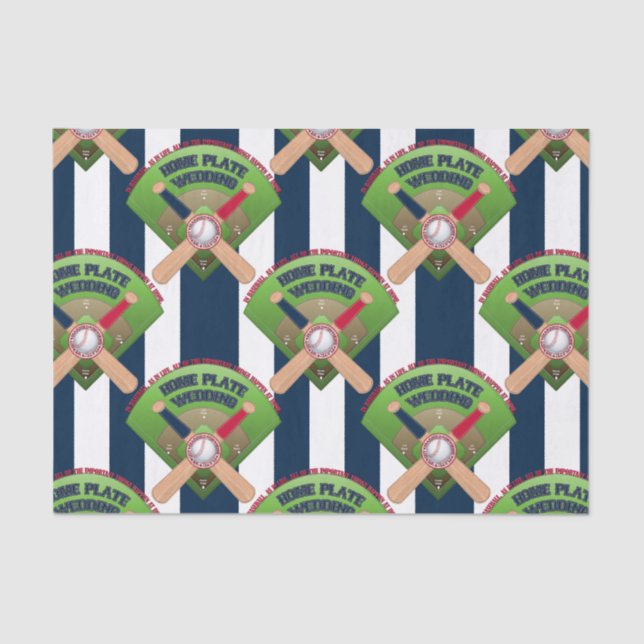 Papier Mousseline Mariage de base-ball 3-TISSUE WRAP (Recto)