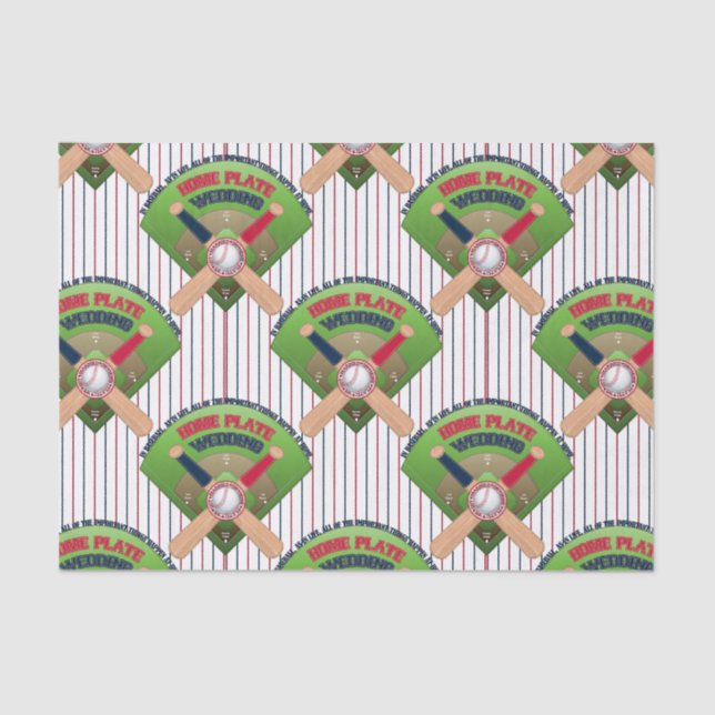 Papier Mousseline Mariage de base-ball 4-TISSUE WRAP (Recto)