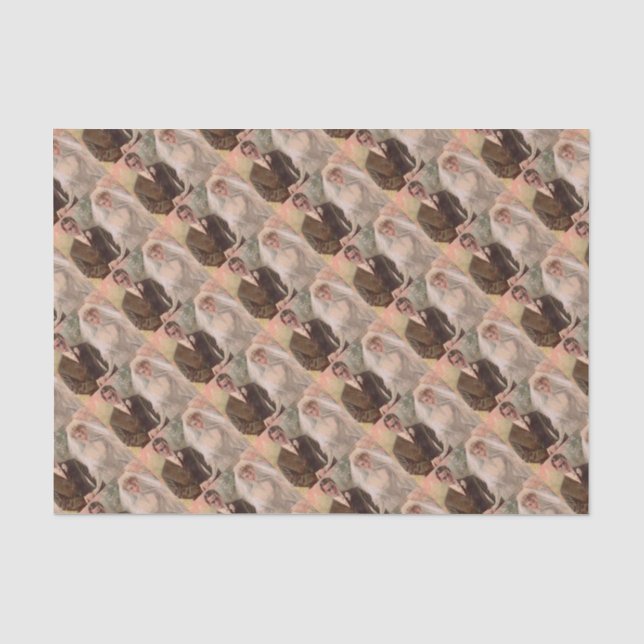 Papier Mousseline mariage édouardien 1906 (Recto)