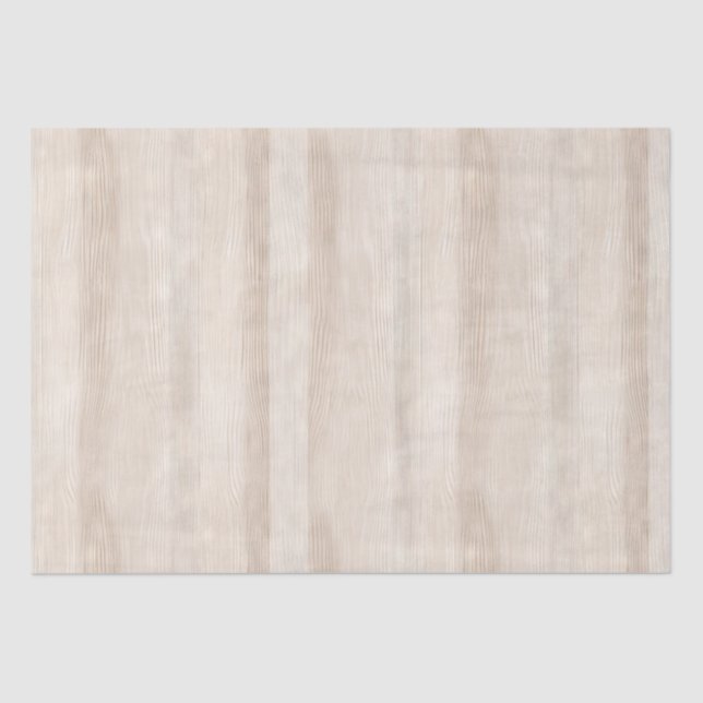 Papier Mousseline Mariage en Bois Blanc Crème Faux Rustique (Recto)